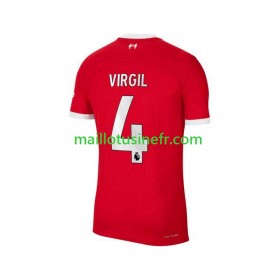 Maillot de Foot Liverpool Virgil van Dijk 4 Domicile 2023-24